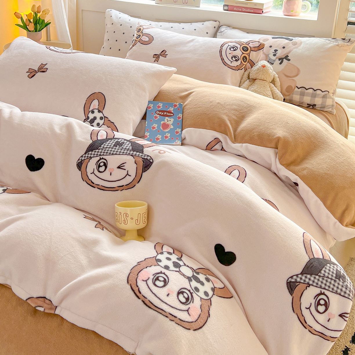 LIFE.丽芙 2025秋冬新款A类牛奶绒加厚保暖单被套 趣多多