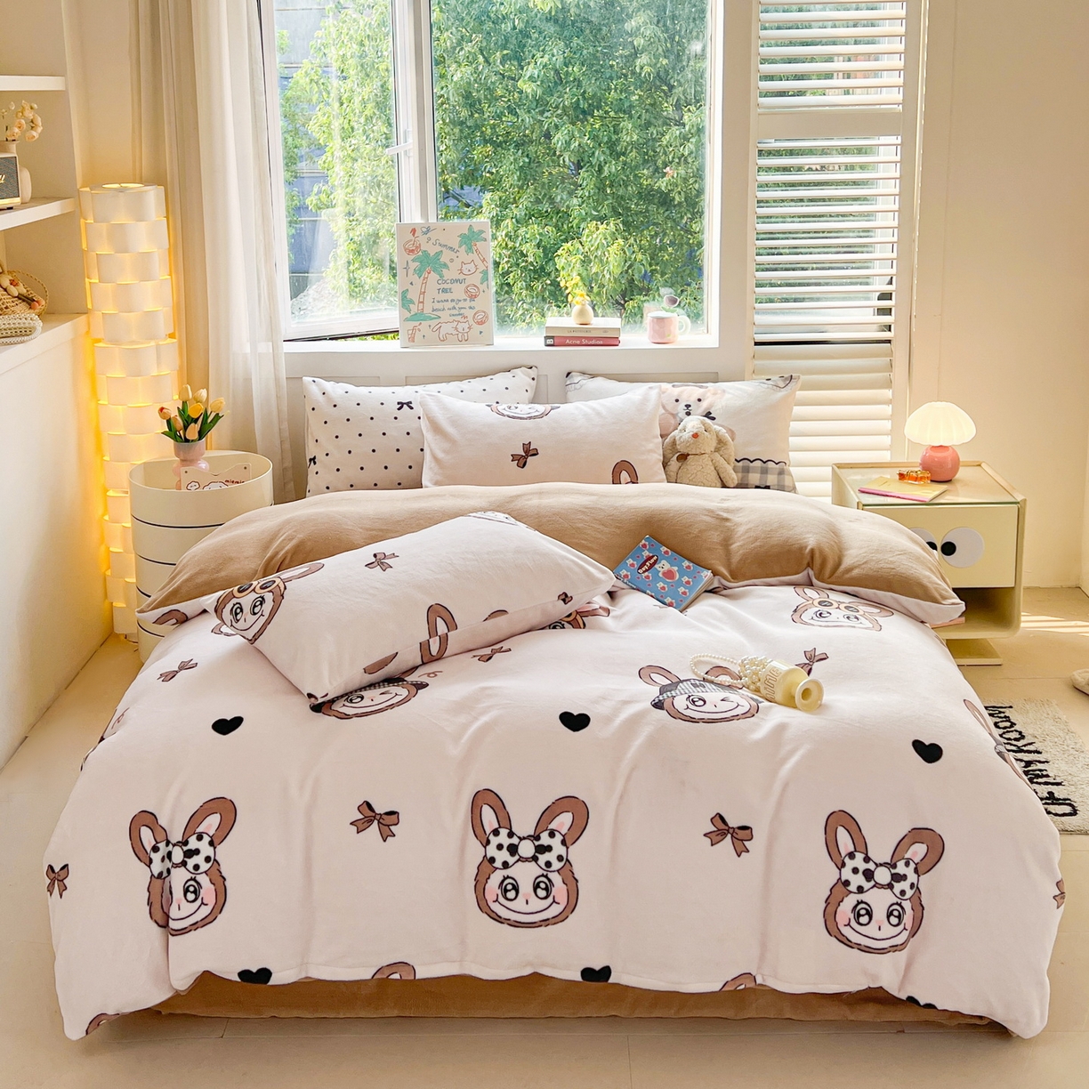 91家纺网 家纺一手货源 找家纺 LIFE.丽芙 2025秋冬新款A类牛奶绒加厚保暖单被套 趣多多