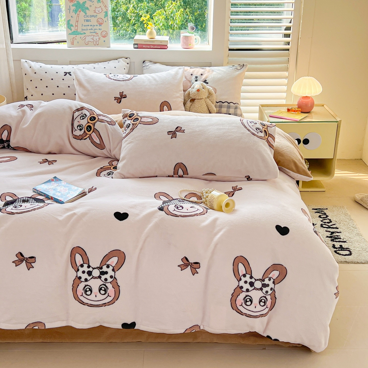 91家纺网 家纺一手货源 找家纺 LIFE.丽芙 2025秋冬新款A类牛奶绒加厚保暖单被套 趣多多