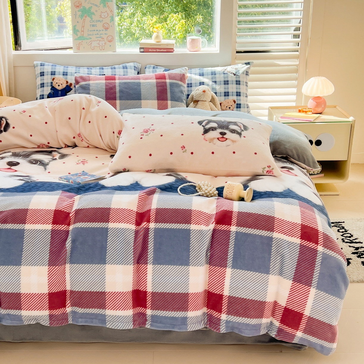 91家纺网 家纺一手货源 找家纺 LIFE.丽芙 2025秋冬新款A类牛奶绒加厚保暖单被套 修狗