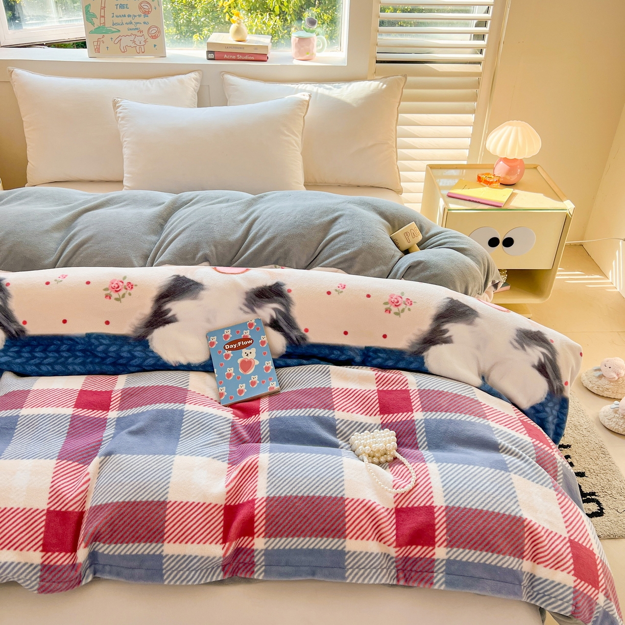 91家纺网 家纺一手货源 找家纺 LIFE.丽芙 2025秋冬新款A类牛奶绒加厚保暖单被套 修狗