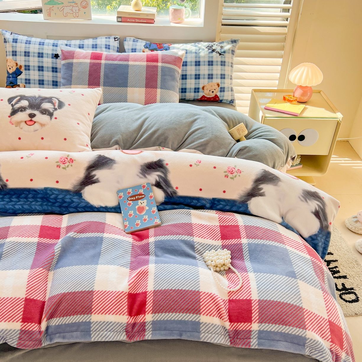 91家纺网 家纺一手货源 找家纺 LIFE.丽芙 2025秋冬新款A类牛奶绒加厚保暖单被套 修狗