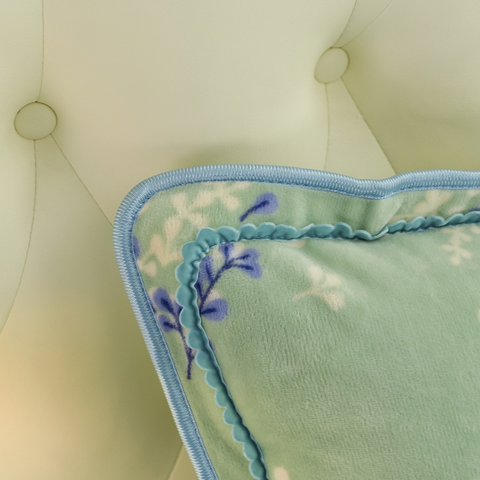 91家纺网 家纺一手货源 找家纺 赛丽雅 2025新款牛奶绒床裙四件套8-9斤法莱绒直播爆款日产2万套 花枝如梦-绿