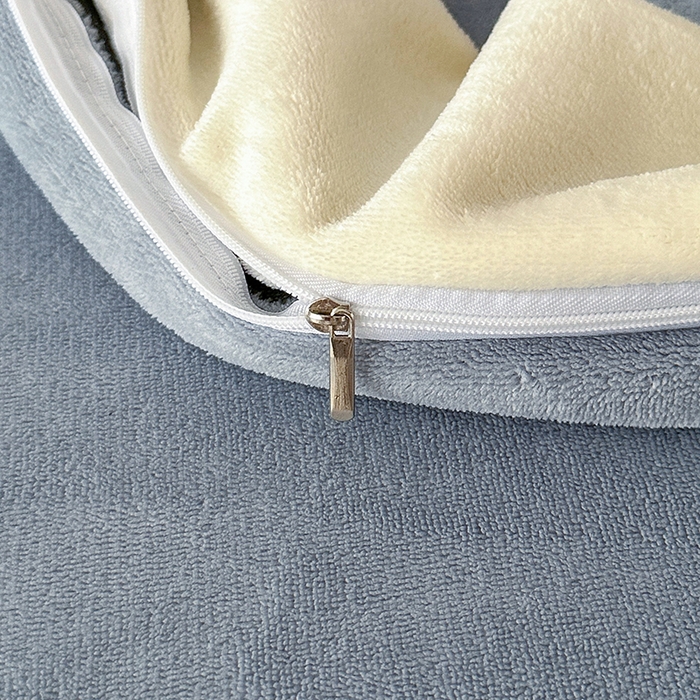 91家纺网 家纺一手货源 找家纺 畅畅家纺 2025新款冬季加厚牛奶绒刺绣加绒保暖四件套-山茶花系列 山茶花-蓝灰色