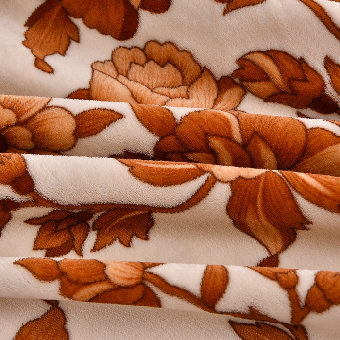 91家纺网 家纺一手货源 找家纺 赛丽雅 2025新款牛奶绒床裙四件套8-9斤法莱绒直播爆款日产2万套 暖暖花藤