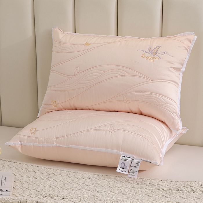 91家纺网 家纺一手货源 找家纺 （总）锦鲤枕芯 2025新款A类母婴级蚕丝蛋白多倍养肤枕芯酒店护颈抗菌防螨枕头