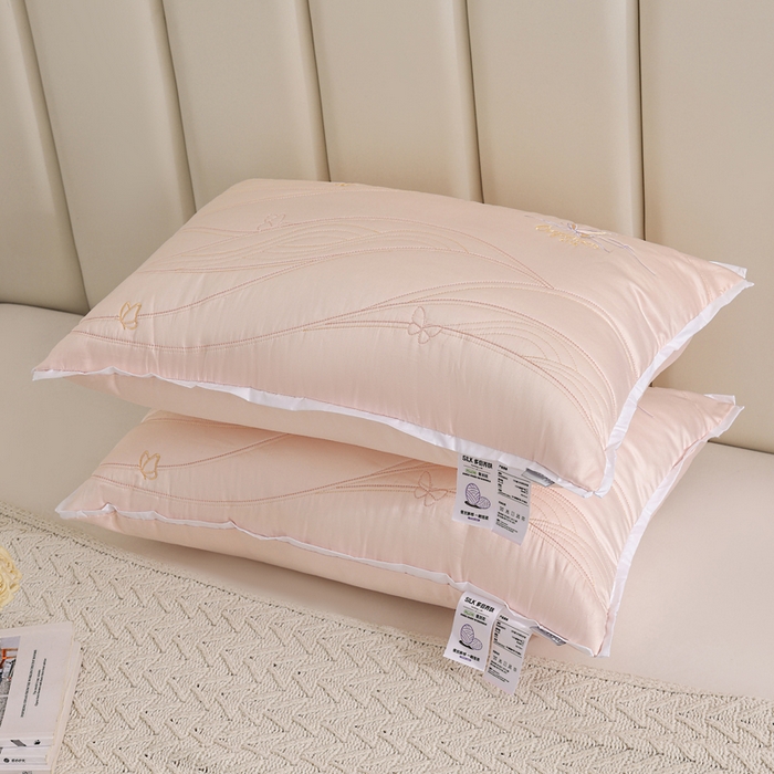 91家纺网 家纺一手货源 找家纺 （总）锦鲤枕芯 2025新款A类母婴级蚕丝蛋白多倍养肤枕芯酒店护颈抗菌防螨枕头
