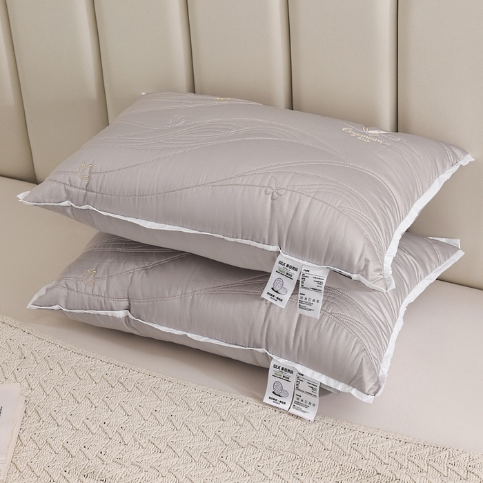 91家纺网 家纺一手货源 找家纺 （总）锦鲤枕芯 2025新款A类母婴级蚕丝蛋白多倍养肤枕芯酒店护颈抗菌防螨枕头