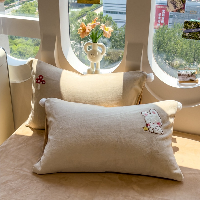 91家纺网 家纺一手货源 找家纺 （总）席世家 2025新款230g全工艺牛奶绒毛球毛巾绣四件套