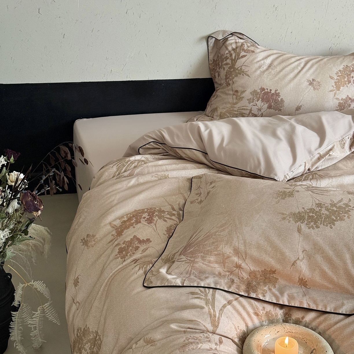 91家纺网 家纺一手货源 找家纺 （总）鹿班家居 2025新款秋冬款100S全棉磨毛数码印花系列四件套-千里烟波（标准会员-20元）