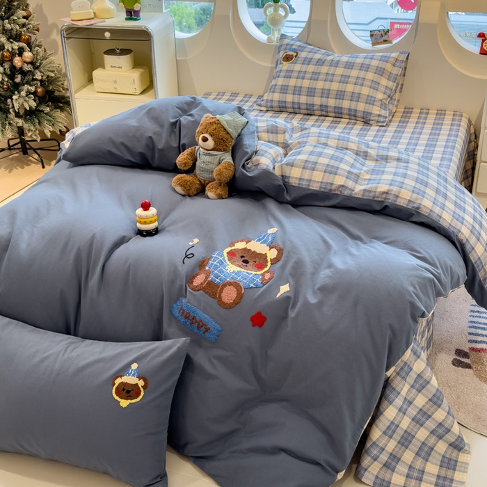 91家纺网 家纺一手货源 找家纺 （总）席世家 2025新款全棉磨毛毛巾绣四件套