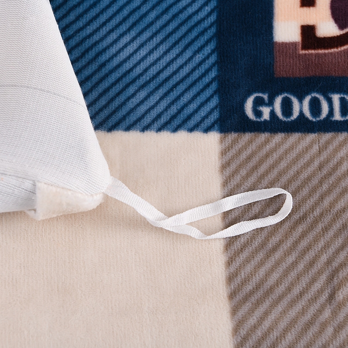 91家纺网 家纺一手货源 找家纺 赛丽雅 2025新款牛奶绒床裙四件套8-9斤法莱绒直播爆款日产2万套 蓝大格