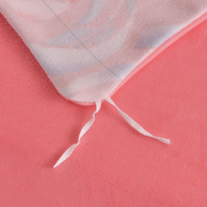 91家纺网 家纺一手货源 找家纺 赛丽雅 2025新款牛奶绒床裙四件套8-9斤法莱绒直播爆款日产2万套 郁金香 