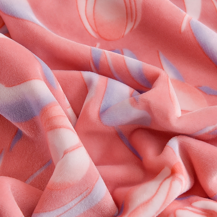 91家纺网 家纺一手货源 找家纺 赛丽雅 2025新款牛奶绒床裙四件套8-9斤法莱绒直播爆款日产2万套 郁金香 