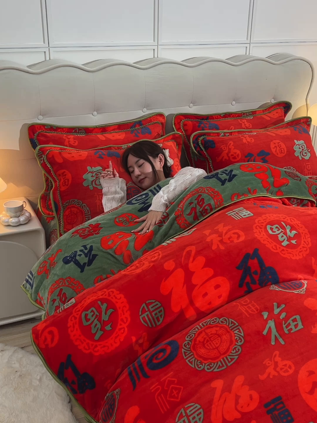 91家纺网 家纺一手货源 找家纺 赛丽雅 2025新款牛奶绒床裙四件套8-9斤法莱绒直播爆款日产2万套 百福汇