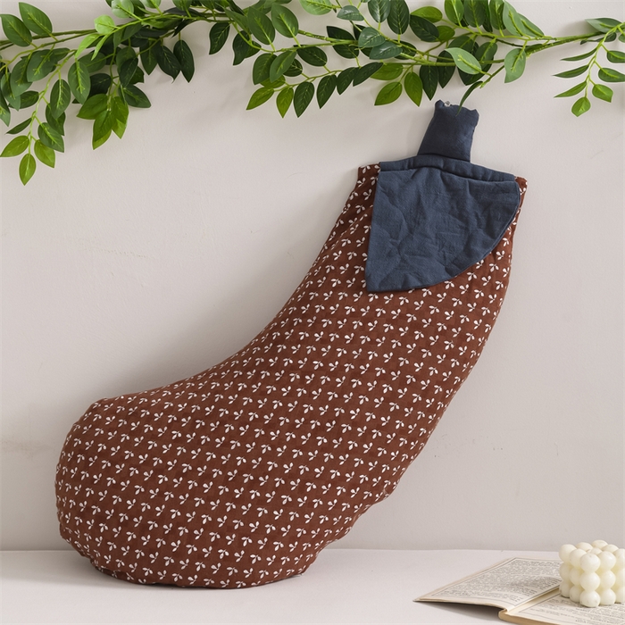 91家纺网 家纺一手货源 找家纺 芯洲 2025新款荞麦枕卡通田园风茄子造型荞麦枕头枕芯 茄多多-红