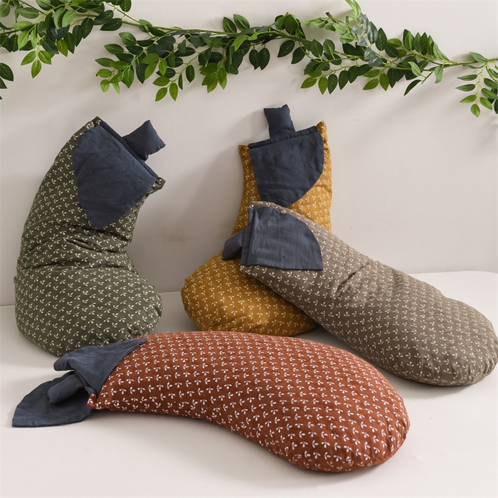 91家纺网 家纺一手货源 找家纺 芯洲 2025新款荞麦枕卡通田园风茄子造型荞麦枕头枕芯 组合图