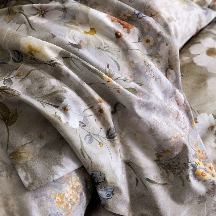 91家纺网 家纺一手货源 找家纺 立奥被业 2025新款全棉高密磨毛数码印花四件套（控价199）蝶舞咖