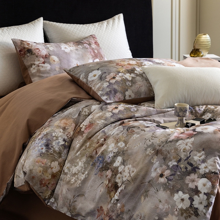 91家纺网 家纺一手货源 找家纺 立奥被业 2025新款全棉高密磨毛数码印花四件套（控价199）梵高咖