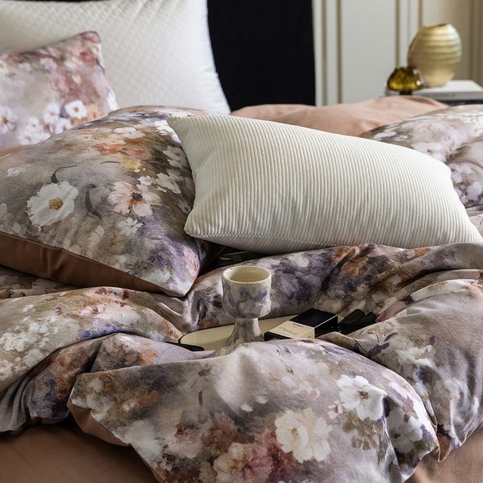 91家纺网 家纺一手货源 找家纺 立奥被业 2025新款全棉高密磨毛数码印花四件套（控价199）梵高咖