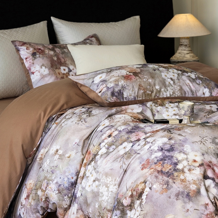 立奥被业 2025新款全棉高密磨毛数码印花四件套（控价199）梵高咖