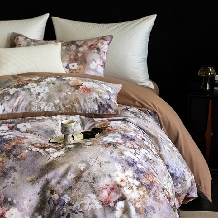 91家纺网 家纺一手货源 找家纺 立奥被业 2025新款全棉高密磨毛数码印花四件套（控价199）梵高咖