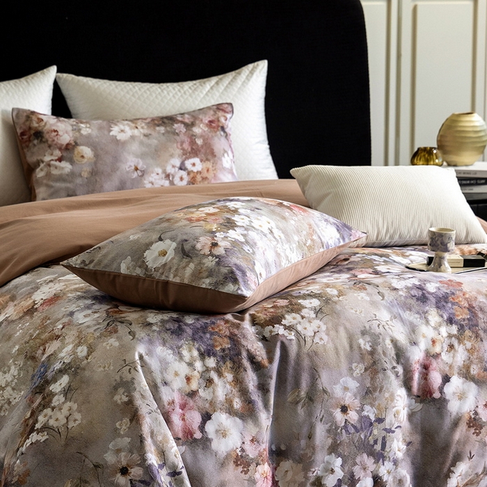 91家纺网 家纺一手货源 找家纺 立奥被业 2025新款全棉高密磨毛数码印花四件套（控价199）梵高咖