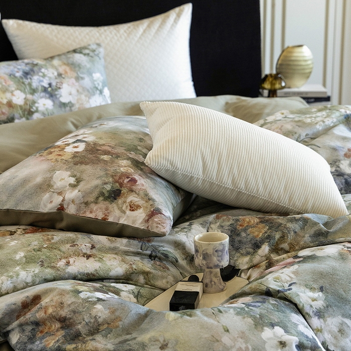 91家纺网 家纺一手货源 找家纺 立奥被业 2025新款全棉高密磨毛数码印花四件套（控价199）梵高绿