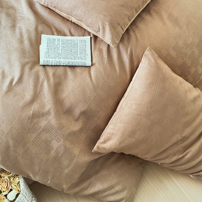 91家纺网 家纺一手货源 找家纺 （总）菡宝 2025新款全棉纯棉色织小提花四件套支持定制定做尺寸