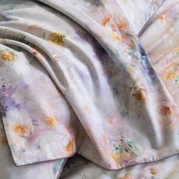 91家纺网 家纺一手货源 找家纺 立奥被业 2025新款全棉高密磨毛数码印花四件套（控价199）秋华紫