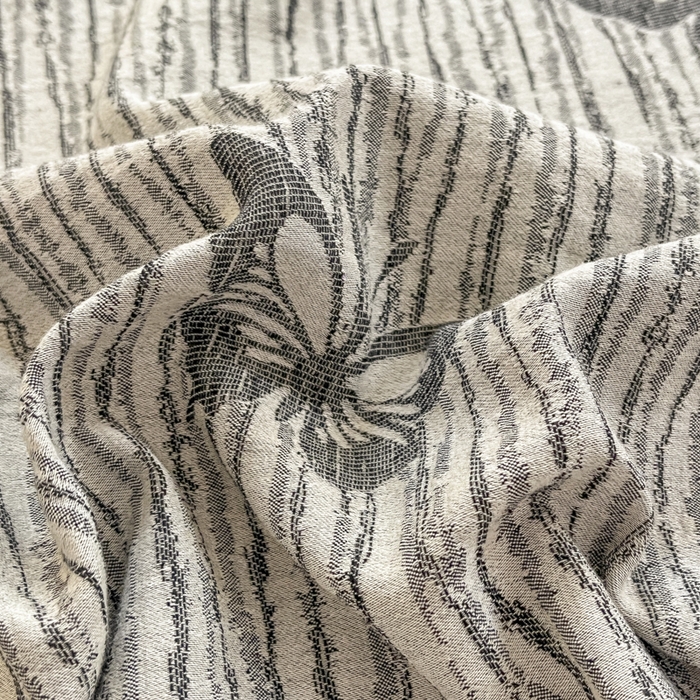 91家纺网 家纺一手货源 找家纺 菡宝 2025新款全棉纯棉色织双层纱提花四件套支持定制定做尺寸 蝶舞-灰