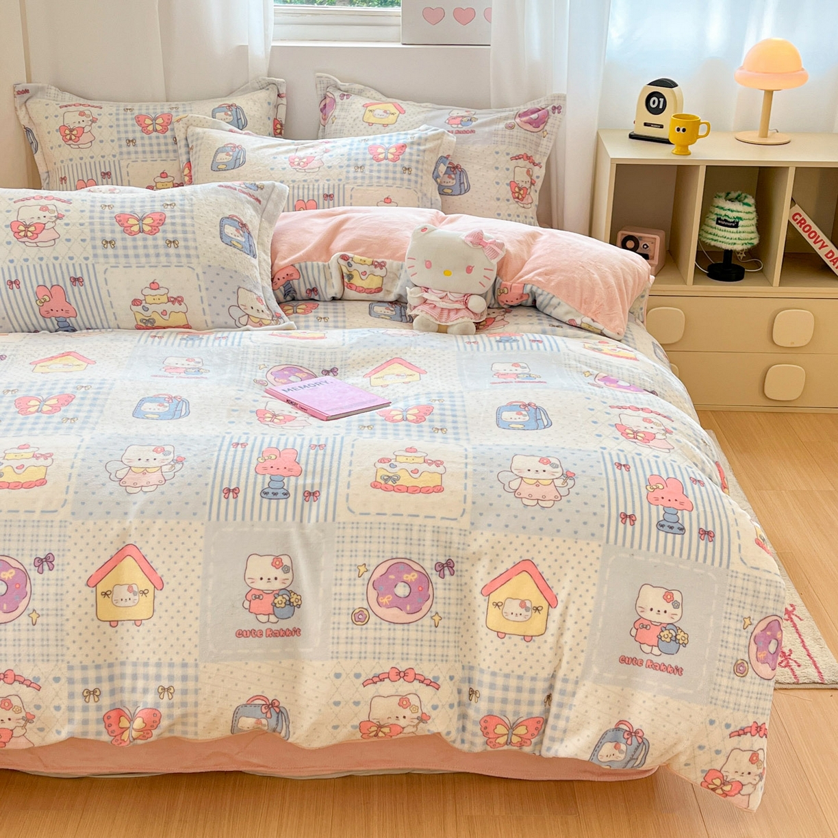 91家纺网 家纺一手货源 找家纺 （总）沐慕 2025新款高克重牛奶绒四件套