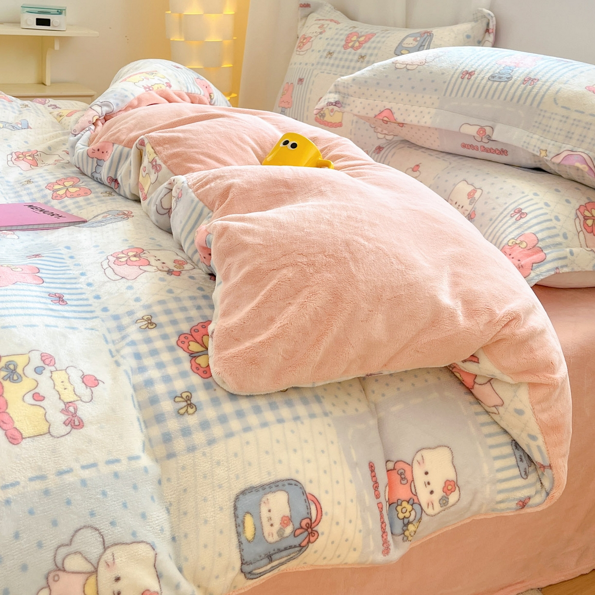 91家纺网 家纺一手货源 找家纺 （总）沐慕 2025新款高克重牛奶绒四件套