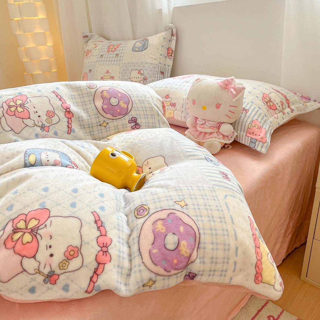 91家纺网 家纺一手货源 找家纺 （总）沐慕 2025新款高克重牛奶绒四件套