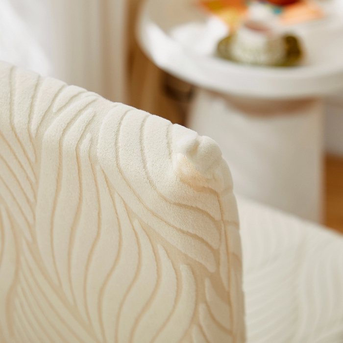 91家纺网 家纺一手货源 找家纺 天下布艺 2025新款云锦椅子套 米色