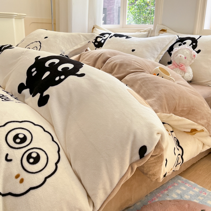 91家纺网 家纺一手货源 找家纺 （总）沐慕 2025新款高克重牛奶绒四件套