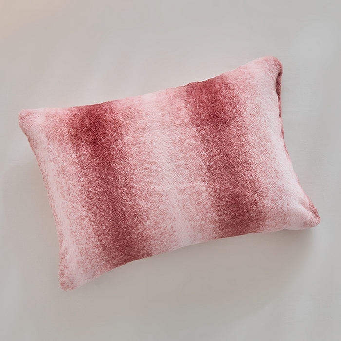 91家纺网 家纺一手货源 找家纺 缘生活 2025新款仿兔毛绒渐变四件套 冬季专业产品 颜色简单大气 绒渐变四件套-粉色