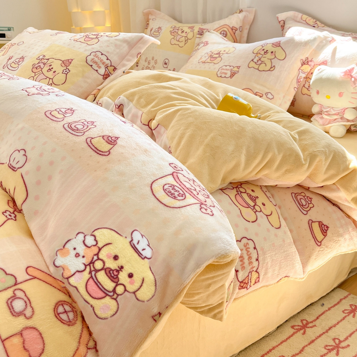 91家纺网 家纺一手货源 找家纺 （总）沐慕 2025新款高克重牛奶绒四件套