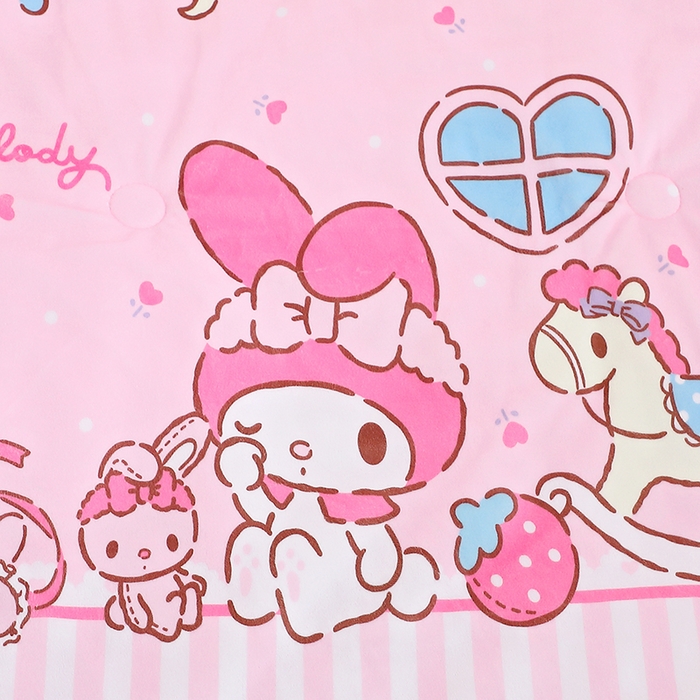 91家纺网 家纺一手货源 找家纺 八零年代 2025新款三丽鸥正版秋冬加厚儿童一体睡袋大宝宝绒防踢被大版卡通懒人被子（含防伪标） 美乐蒂木马