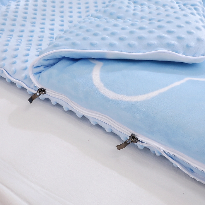 91家纺网 家纺一手货源 找家纺 八零年代 2025新款三丽鸥正版秋冬加厚儿童一体睡袋大宝宝绒防踢被大版卡通懒人被子（含防伪标） 大耳狗