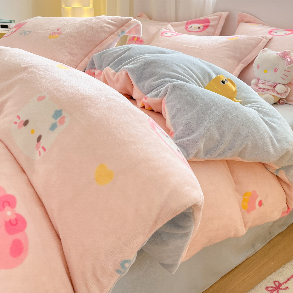 91家纺网 家纺一手货源 找家纺 （总）沐慕 2025新款高克重牛奶绒四件套