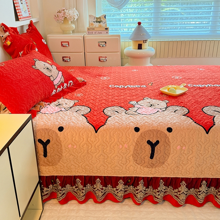 91家纺网 家纺一手货源 找家纺 （总）美达家纺 2025新款牛奶绒榻榻米单床盖床盖单件单品床盖（支持定制，定制款不退不换）