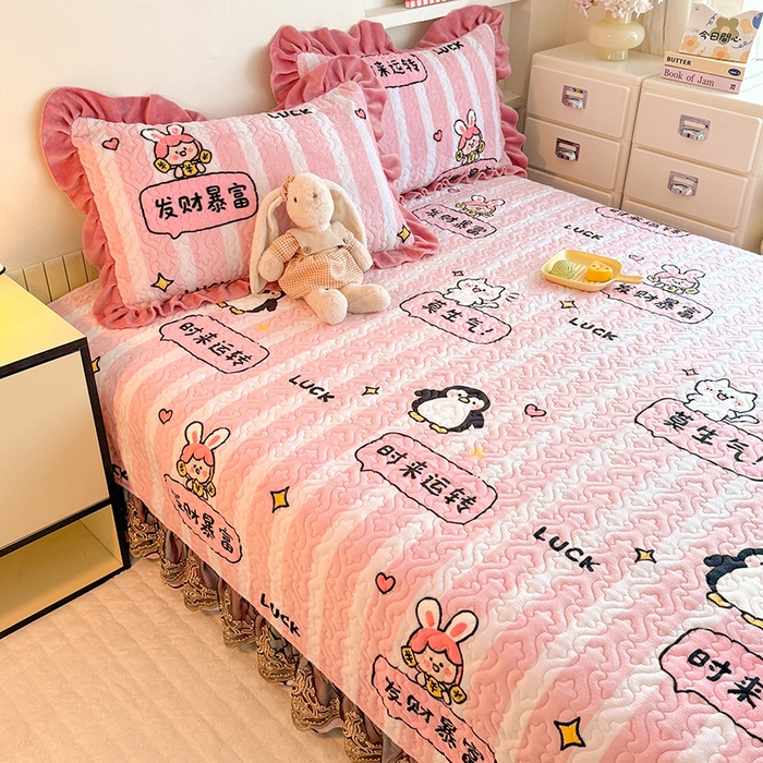 91家纺网 家纺一手货源 找家纺 （总）美达家纺 2025新款牛奶绒榻榻米单床盖床盖单件单品床盖（支持定制，定制款不退不换）