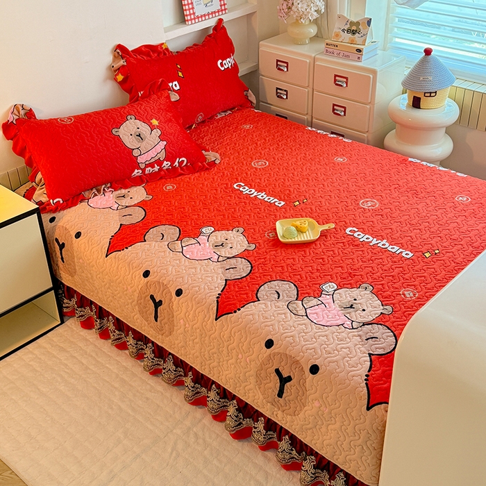 91家纺网 家纺一手货源 找家纺 美达家纺 2025新款牛奶绒榻榻米单床盖床盖单件单品床盖（支持定制，定制款不退不换） 巴拉巴拉