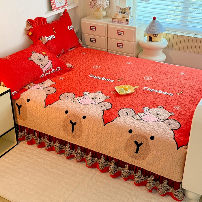 91家纺网 家纺一手货源 找家纺 美达家纺 2025新款牛奶绒榻榻米单床盖床盖单件单品床盖（支持定制，定制款不退不换） 巴拉巴拉