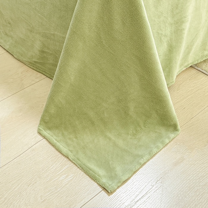 91家纺网 家纺一手货源 找家纺 沐慕 2025新款高克重牛奶绒四件套 牛奶绒-绿色爱心兔