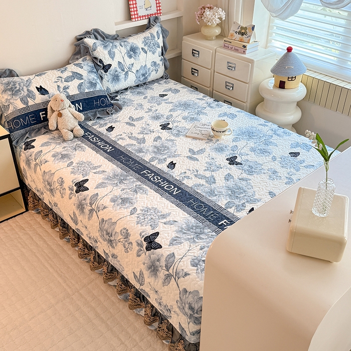 91家纺网 家纺一手货源 找家纺 美达家纺 2025新款牛奶绒榻榻米单床盖床盖单件单品床盖（支持定制，定制款不退不换） 梦蝶