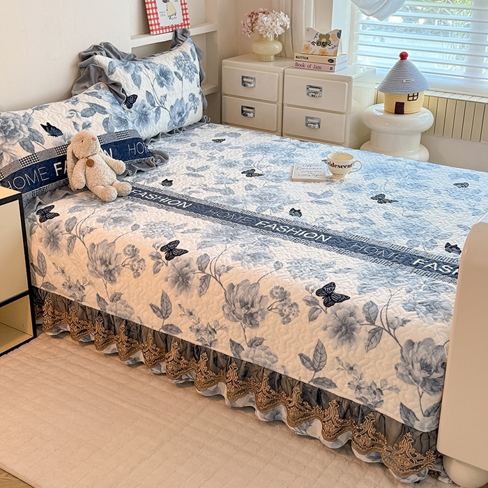 91家纺网 家纺一手货源 找家纺 美达家纺 2025新款牛奶绒榻榻米单床盖床盖单件单品床盖（支持定制，定制款不退不换） 梦蝶