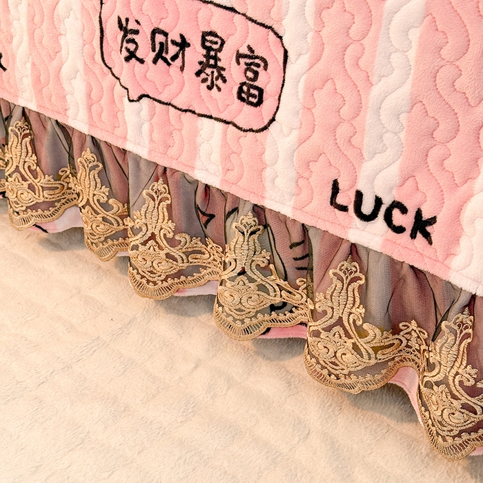 91家纺网 家纺一手货源 找家纺 美达家纺 2025新款牛奶绒榻榻米单床盖床盖单件单品床盖（支持定制，定制款不退不换） 时来运转