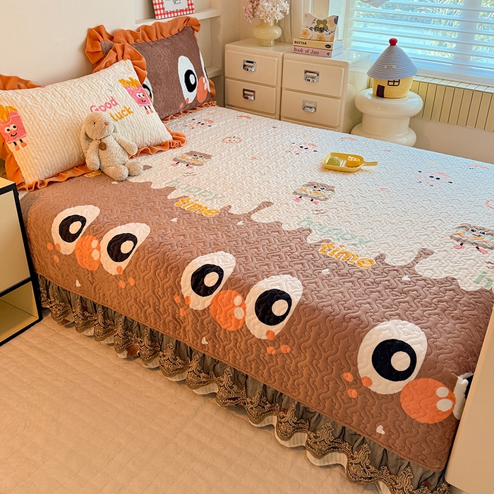 91家纺网 家纺一手货源 找家纺 美达家纺 2025新款牛奶绒榻榻米单床盖床盖单件单品床盖（支持定制，定制款不退不换） 甜蜜奶吧